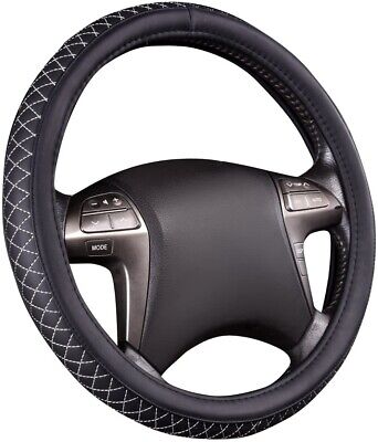 Steering Wheel Cover 15 Inch 37-39cm Non-Slip For Car Van Truck SUV PU Leather • 9.46€