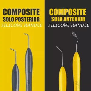 Dental Composite Filling Instruments Solo Anterior & Posterior Silicone Handle - Picture 1 of 4