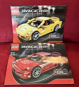 Lego 8143 Ferrari F430 Challange Instructions Manuals 2007 Book 1 & Book 2 - Picture 1 of 7