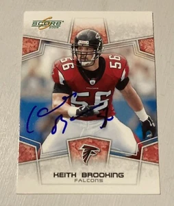 Keith Brooking Auto Signed In Person 2008 Score Atlanta Falcons - Picture 1 of 1