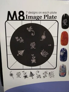 Konad M8 Stamping Nail Art Image Plate - Picture 1 of 4