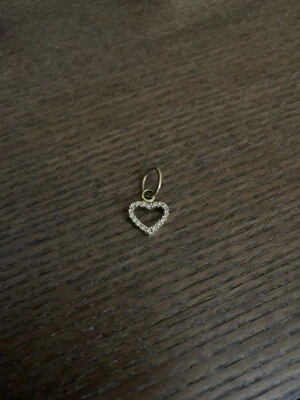 Pandora Collar Colgante Be My Valentine Corazón Oro Amarillo 14k Diamantes 350136D Foto 1 de 2