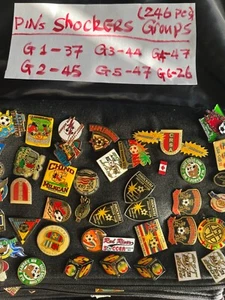 Lot of 246 pcs Enamel Shocker / soccer pins brooch pin - Picture 1 of 13