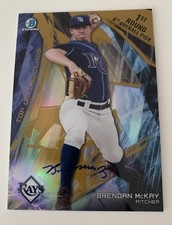 Brendan McKay Auto Signed 2017 Bowman Draft Top Of Class Box Topper Gold 22/50