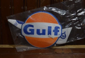 1960s GULF PETROLIUM OIL FUN FOAM TOY AIRPLANE SIGN NEW IN ORIGINAL PACKAGING - Picture 1 of 9
