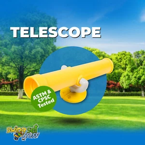 JUEGO DE COLUMPIO MATERIAL TELESCOPIO AMARILLO exterior patio accesorios parque fuerte 0006 - Imagen 1 de 10