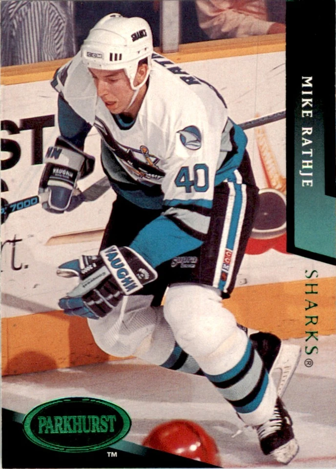 1993-94 PARKHURST MIKE RATHJE SAN JOSE SHARKS #458 - Image 1 of 2
