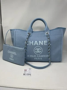 Chanel Deauville Large Shopping Tote 23A NEW - Picture 1 of 15