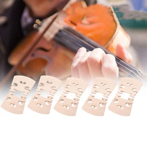 5Pcs Maple Wood Violin Bridges Parts Instrument Fitting Acce For 4/4 Size Violin - Foto 1 di 12