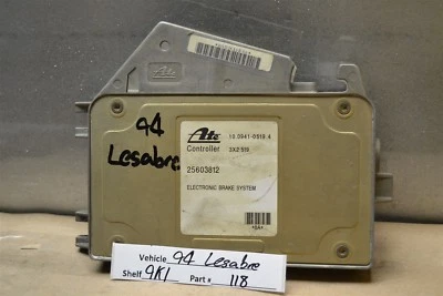25603812  Buick LeSabre  1994 ABS Braking System Module  118 9K1 B3 - Imagem 1 de 3