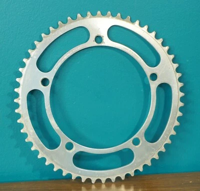 Винтажная передняя звездочка Campagnolo 144 BCD 52T для дорожного велосипеда Nuovo Record BMX одна скорость - Изображение 1 из 4