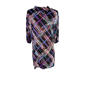 Kathy Ireland Plus Festive Paint Splattered Design Blouse Women Size 2X - Picture 1 of 14