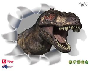 3D T-Rex Dinosaur Wall Vinyl Stickers Kids Wall Decal