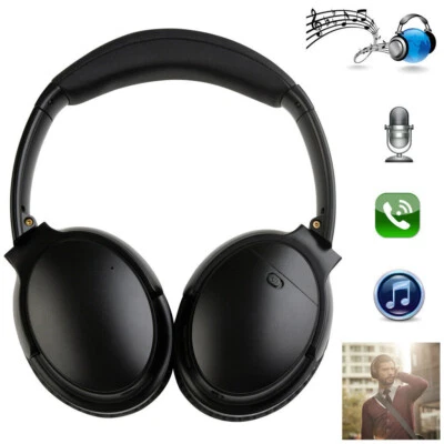 Wireless Bluetooth Headset Headphone Noise Cancelling Earpiece for Cell Phones - Image 1 of 4