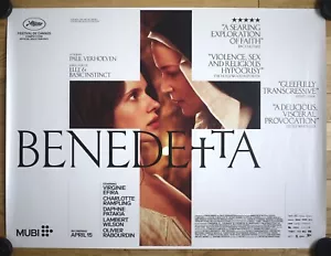 BENEDETTA UK Quad Movie Poster PAUL VERHOEVEN VIRGINIE EFIRA CHARLOTTE RAMPLING - Foto 1 di 3