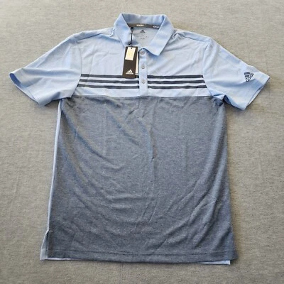 Adidas Mens Adi UPF-50 Performance Golf Polo Shirt Size Small Blue - Image 1 of 4