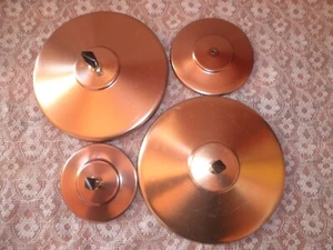 Vintage Princess Regal Ware Kupfer Pfanne Deckel nur Menge 4 Einer fehlt Knopf - Bild 1 von 8