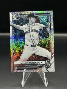 2021 Bowman Chrome Black White Mini-Diamond Refractor #BCP-233 Emerson Hancock - Picture 1 of 3