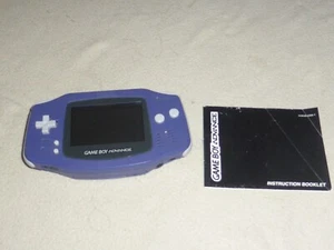GAMEBOY ADVANCE INDIGO PURPLE SYSTEM AGB-001 NINTENDO HANDHELD MIT ANLEITUNG - Bild 1 von 5