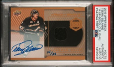 2015 UD UPPER DECK TEEMU SELANNE 500 GOAL CLUB JERSEY AUTO A PIECE OF HISTORY 25
