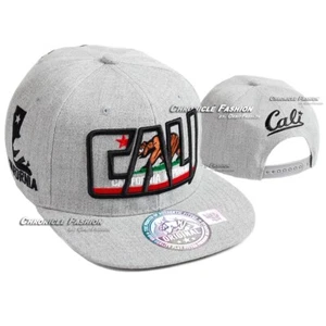 Baseball Cap California Republic Cali Adjustable Snapback Hat Hip Hop Flat Men - Picture 1 of 22