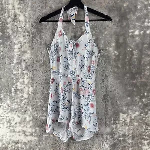 Pagliaccetto collo Kendall & Kylie taglia M bianco floreale pezzo unico leggero somma - Foto 1 di 9