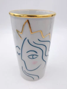 Starbucks 2015 Crown Anniversary Siren Face Ceramic Tumbler Traveler Mug 10 oz - Picture 1 of 3