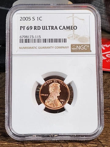 2005 S Lincoln 1c, NGC Certified PF 69 UCAM RD, 115 Cover