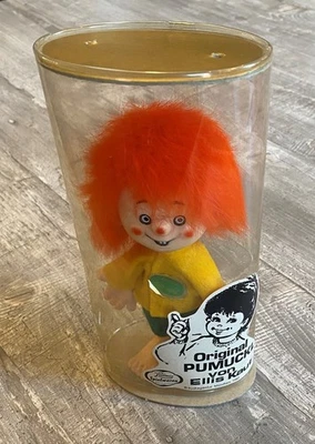 Original 16cm Pumuckl Puppe 1982 Ellis Kaut Filz Stoff mit OVP Rarität Kult Top - Bild 1 von 4
