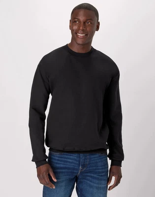 Hanes Sweatshirt Mens Heavyweight Cotton Fleece Crewneck Ultimate Standard S-3XL - Image 1 of 4