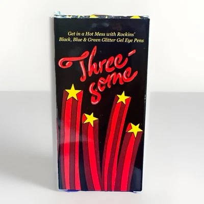 Juego de bolígrafos de ojos de gel brillante Rockins Cosmetics negro azul verde trío nuevo en caja Foto 1 de 2