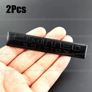 2Pcs Black 3D Metal Limited Edition Car Body Badge Sticker Trunk Emblem Decal - Bild 1 von 8