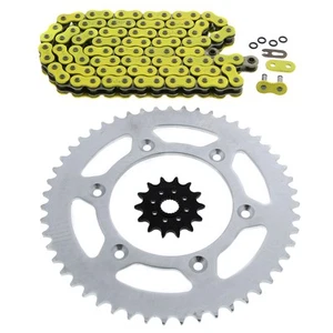 2007-2013 Honda CRF250X 250 X Yellow O Ring Chain And Sprocket 14/51 116L - Bild 1 von 4