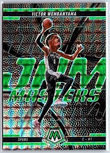 2024-25 Panini Mosaic Victor Wembanyama Jam Masters Green Mosaic Prizm #4 Spurs - Picture 1 of 10