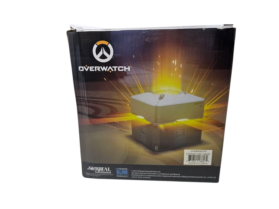 official Blizzard Overwatch Loot Box Ceramic Cookie Jar container lootbox
