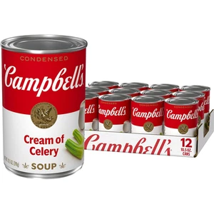 (Paquete de 12) Sopa de crema condensada de apio Campbell's, vegetariana, 10,5 fl oz - Imagen 1 de 11