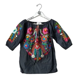 La Morenita Imports Embroidered Mexican Blouse – Size S NWT - Picture 1 of 6