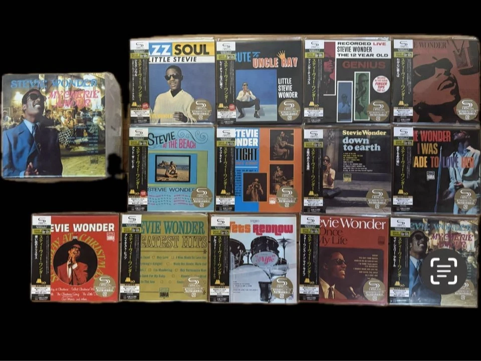 Stevie Wonder Mini LP SHM-CD 13 Title Bonus Box Set Limited Edition Promo Japan - Imagem 1 de 2