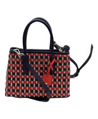 Kate Spade Eva Straw Top Zip Satchel - Image 1 of 4