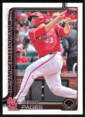 2025 Topps #252 Pedro Pagés - Image 1 of 2