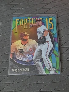 Tarjeta de béisbol (F15-15) Corey Seager 2025 TOPPS CROMADA - Imagen 1 de 2