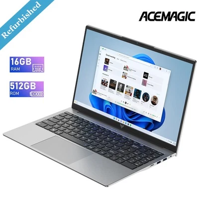 ACEMAGIC 15,6 Zoll Laptop Intel N95 16GB DDR4 RAM 512GB SSD Notebook Win11 WiFi5 - Bild 1 von 4