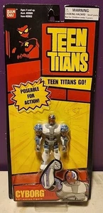 2004 Cyborg Action Figure Bandai DC Teen Titans Go! 3.5" - Picture 1 of 3