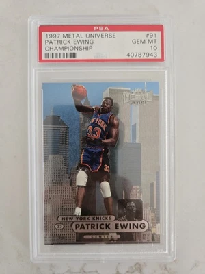 1997-98 Metal Universe Patrick Ewing PSA 10 POP 1 ¡ninguno superior! Foto 1 de 2