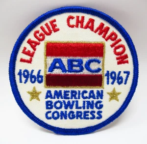ABC Bowling Patch Vintage 1966 1967 League Champion American Bowling Congress - Picture 1 of 6