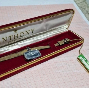 orologio vintage carica manuale Swiss Made Anthony NOScon Box Originale - Foto 1 di 11