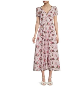 Loveshack Dandy Pink Floral A Line Dress Size 8 - Picture 1 of 10
