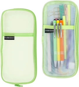 Pencil Case, Pencil Pouch, Pencil Bag, Mesh Pencil Case, Clear Pencil Case wi... - Picture 1 of 1
