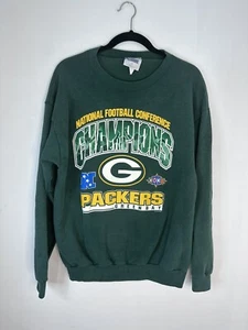 VTG Green Bay Packers Sweatshirt CSA sz large 1997 NFC Champions Made In USA - Picture 1 of 6