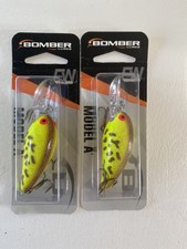 Lot of 2 Bomber Lures Model 6A - Brown Tiger